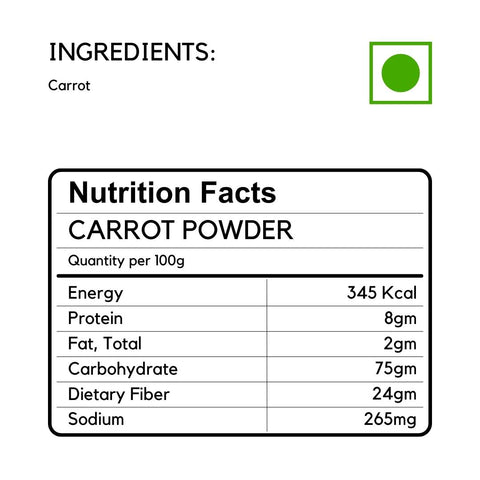 Carrot Powder - Aahari.com