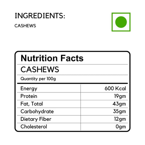 Cashew Drum Roasted W180 - Aahari.com