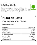 Ingredients and nutrition facts of Drumstick Pickle