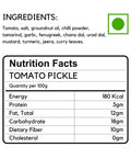 Ingredients and Nutrition facts of Tomato Pickle