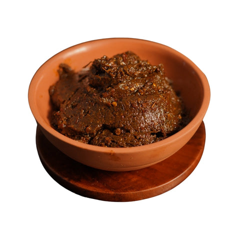 Spicy Andhra-style Gongura Pickle, a burst of flavors in every bite.