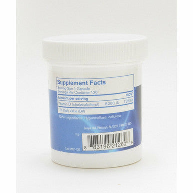 Vitamin D 5000 IU 120 Caps by Pharmax