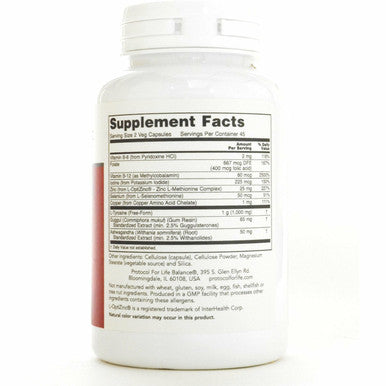 Ortho Thyroid 90 vcaps by Protocol For Life Balance
