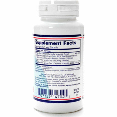EGCg Green Tea Extract 90 vcaps by Protocol For Life Balance