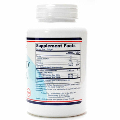 Ultra Omega 3-D 90 gels by Protocol For Life Balance