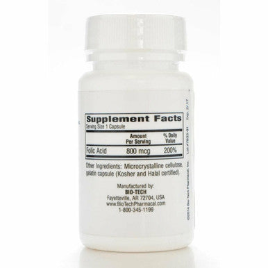 Fa-8 Folic Acid 800 Mcg 100 Caps By Bio-Tech