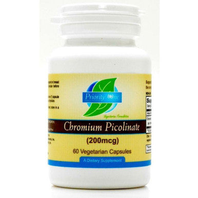 Chromium Picolinate 200 mcg 60 caps by Priority One Vitamins