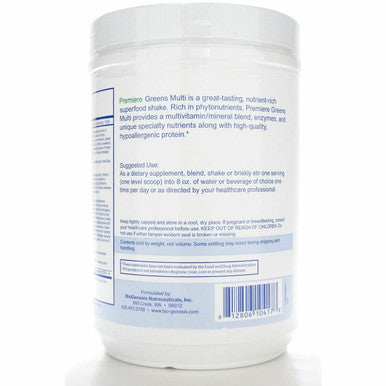 Premiere Greens Multi 392 g by BioGenesis