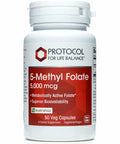5-Methyl Folate 5,000 Mcg 50 Vcaps By Protocol For Life Balance