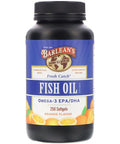 Barlean's - Fresh Catch Fish Oil Supplement Omega-3 EPA/DHA Orange Flavor 250 Softgels