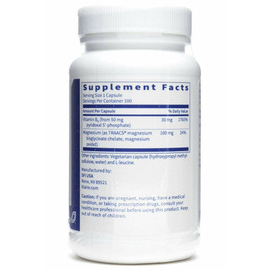 P-5-P Plus w/Magnesium 100 vcaps by Klaire Labs