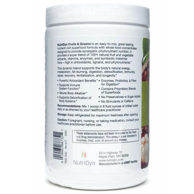 Fruits & Greens Green Tea Melon by Nutri-Dyn