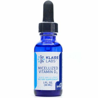 Micellized Vitamin D3 Liquid 1 fl. oz. 600 Servings by Klaire Labs