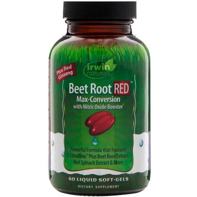 Irwin Naturals - Beet Root Red Max-Conversion With Nitric Oxide Booster 60 Liquid Soft-Gels