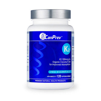 CanPrev K2 120mcg Organic Coconut Oil 120 Softgels