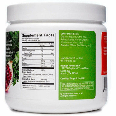 HeartGreens Green Apple 5.29 oz 30 Servings by HumanN