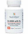 D3 5000 With K2 60 Softgels By Nutri-Dyn