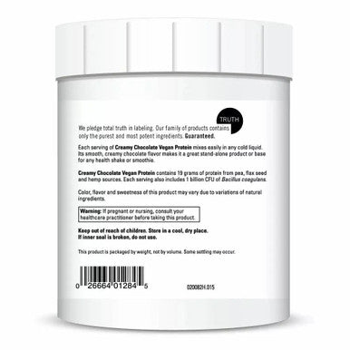 Vegan Protein Creamy Chocolate 15 servings By Davinci Labs