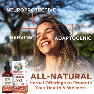 MaryRuth Organics Organic Ashwagandha Root Liquid Drops