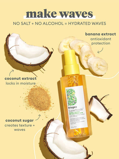 Briogeo Briogeo Superfoods Banana + Coconut Soft Wave Texture Spray, 1.75 oz