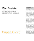 Supersmart Zinc Orotate 100 mg Per Serving Essential for Over 80 Enzymes Minerals Supplement Support Good Cellular Enzymatic Processes NonGMO Gluten Free 60 Vegetarian Capsules