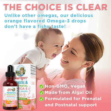 MaryRuth Organics Prenatal & Postnatal Omega-3 Liquid Drops (2 oz)