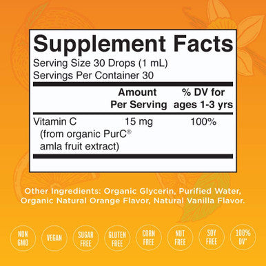 MaryRuth Organics Organic Toddler Vitamin C Liquid Drops (1 oz)