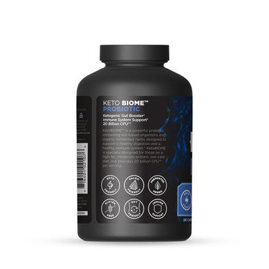 Ancient Nutrition KetoBIOME Probiotic Supplement, 180 Capsules