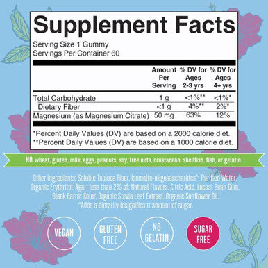 MaryRuth Organics Kids Magnesium Calm Gummies