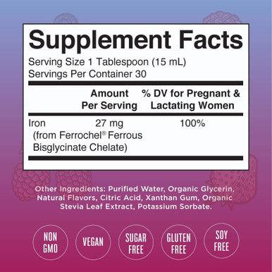 MaryRuth Organics Prenatal & Postnatal Liquid Iron (16 oz)