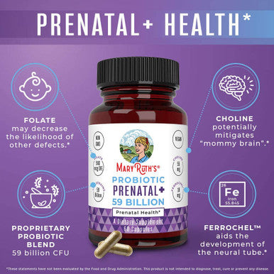 MaryRuth Organics Probiotic Prenatal+ (60 Count)
