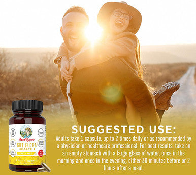 MaryRuth Organics Gut Flora Health+ Enzymes (60 Count)