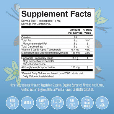 MaryRuth Organics Magnesium Calm Liposomal (15.22 oz)