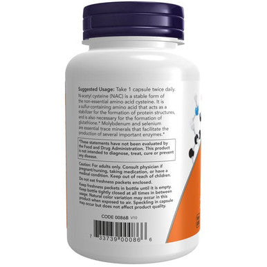Now Food NAC, (N-Acetyl Cysteine), 600 mg, 100 Veggie Caps