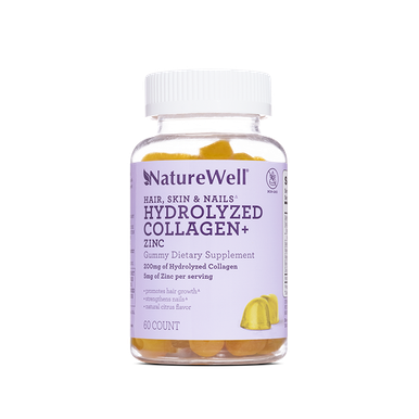 NatureWell Hydrolyzed Collagen Zinc Dietary Supplement