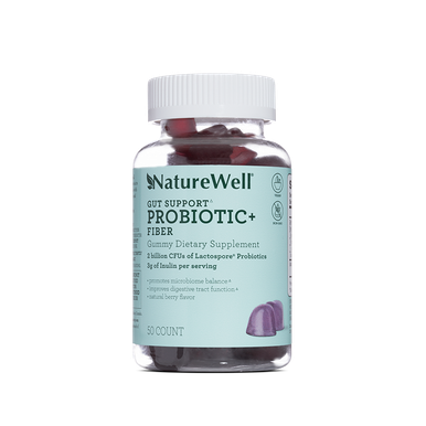 NatureWell Probiotic Fiber Gummy Dietary Supplement