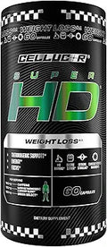 Cellucor Super HD Thermogenic Fat Burner & Weight Loss Supplement with Caffeine and Natural Metabolism Boosters, 60 Count Capsules