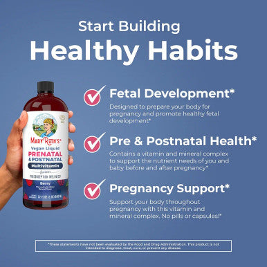 MaryRuth Organics Prenatal & Postnatal Liquid Multivitamin (32 oz)