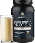 Ancient Nutrition Bone Broth Protein Powder Pure Flavor 40 Servings