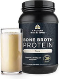 Ancient Nutrition Bone Broth Protein Powder Pure Flavor 40 Servings