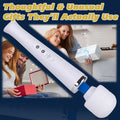 Babalake Electric Muscle Massager Handheld Relaxation Device Body Muscle Deep Tissue Massage for Neck Back Shoulder Body Relief White