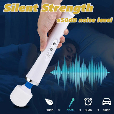 Babalake Electric Muscle Massager Handheld Relaxation Device Body Muscle Deep Tissue Massage for Neck Back Shoulder Body Relief White