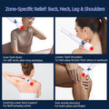 Babalake Electric Muscle Massager Handheld Relaxation Device Body Muscle Deep Tissue Massage for Neck Back Shoulder Body Relief White