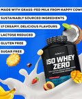 BioTechUSA Iso Whey Zero | Premium Whey Protein Isolate | Grass-Fed | Enzyme-Free | Sugar- and Gluten-Free 1816 g Chocolate