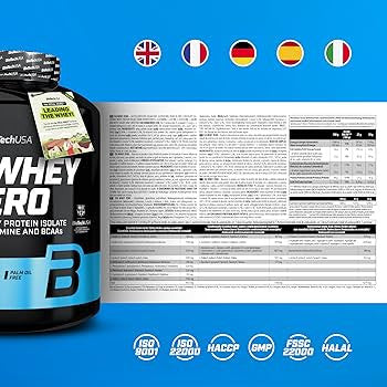 BioTechUSA Iso Whey Zero | Premium Whey Protein Isolate | Grass-Fed | Enzyme-Free | Sugar- and Gluten-Free 1816 g Chocolate
