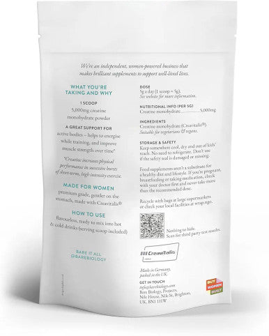 Bare Biology High Flyer Creatine Monohydrate Powder ÃƒÂ¢Ã¢â€šÂ¬Ã¢â‚¬Å“ 300g Pouch