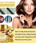 Layhomo Keratin Hair Treatment SerumHair Serum Treatment for Dry Damaged HairHair Oil Capsules with KeratinArgan Oil-Leave-in Anti Frizz Conditioner with Vitamins A C E & B5- No Rinse for All Hair Types