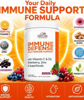 Country Farms Immune Defense Superfoods Immune Support Supplement Vitamin C with Black Elderberry Echinacea Turmeric Supports Hydration with Probiotics and Prebiotics Berry Flavor 60 Servings