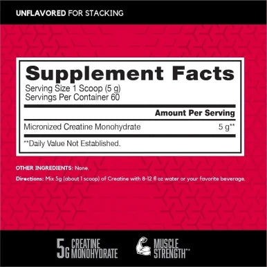 BSN Micronized Creatine Monohydrate Powder 60 Servings