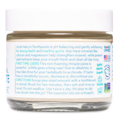 Uncle Harry's Cinnamon Remineralizing Toothpaste 3 Oz